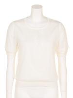 【美人百花4月号掲載】チュールニット/ホワイト