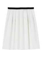 ◆切り替えフレアスカート/ホワイト(003)