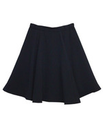 ひざ丈切替フレアスカート/ピンクベージュ