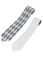 アーガイルリバーシブルタイ/ブラウン系(242)