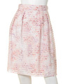 アジサイプリントタックスカート/グレイッシュピンク