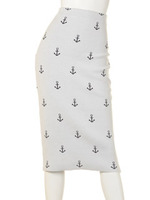 アンカーハイウエストスカート/ホワイト