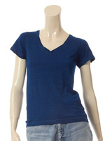 インディゴ天竺Vネック/L-INDIGO