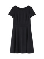 ウールフィット&フレアワンピース/ブラック(019)