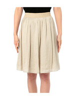 ウエストラメコードウォッシャブルサテンスカート/レッド系(063)