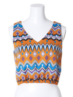 エスニック柄トップス/GRN