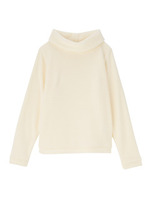 オフタートル起毛カットソー/サックス(090)