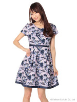 オリジナルぼかし花柄OP/コン