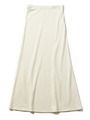 カシミヤ混裏毛ロングスカート/ホワイト