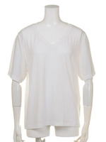 ガーゼタッチGネックT/S/グレー