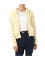 ガーゼ裏毛ショートパーカ/ネイビー系(094)