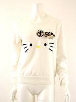 キティフェイスニット/WH