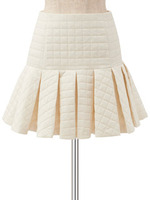 キルティングスカート/ブラック