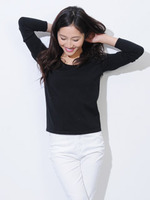 クールムーンRネックニットTOP/YELLOW