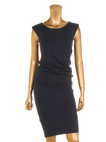 クラシックギャザードレス/ネイビー