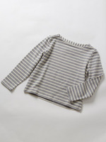 クラシックボーダートップス/グレー