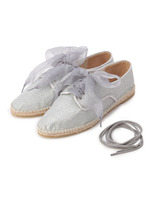 グリッタージュートフラットシューズ/ブラック(119)