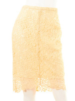 ケミカルレーススカート/YEL