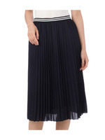 シフォンウォッシャブルプリーツスカート/ネイビー(093)