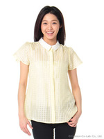 シャドーチェックシャツチュニック/コン