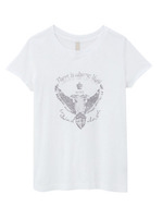 シンメトリーイーグルTシャツ/ホワイト(001)