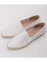 ジュートレースポインテッドスリッポン/アイボリー(104)