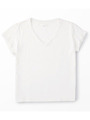 スーペリアコットン VネックTシャツ ウィメンズ/ホワイト(004)