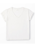 スーペリアコットン VネックTシャツ ウィメンズ/ホワイト(004)