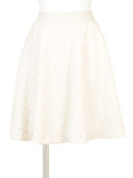 スクエアジャガードフレアSK/ネイビー