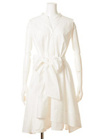 タイプライターリボンワンピース/WHT