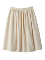 タックAラインミモレ丈スカート/ブラック(019)