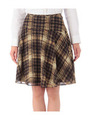 チェック千鳥フレアスカート/イエロー系(133)