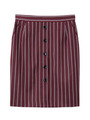 トラックストライプスカート/レッド系(364)