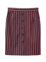 トラックストライプスカート/レッド系(364)