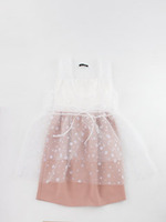 ドットオーガンジーレイヤードワンピース/PK