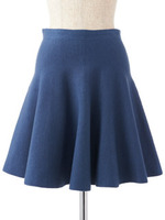 ニットスカート/ネイビー