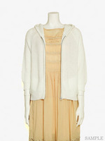 ニットパーカー/グレー