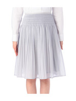 ハイウエストギャザースカート/ブルー(092)