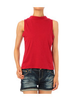 ハイネックプレーンカットソー/レッド系(064)