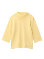 ハイネック七分袖ニットソー/レモンイエロー(031)