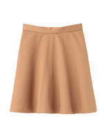 バックジップフレアスカート/ブルー系(090)