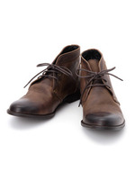 ビンテージ風チャッカーブーツ/ブラウン系(043)