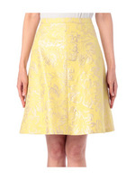 フラワーデザインAラインスカート/イエロー系(432)