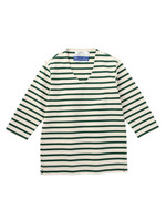 フレンチボーダーVネックカットソー/ネイビー(393)