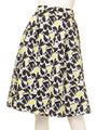 プリントフレアスカート/Yellow