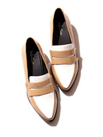 ポインテッドトゥローファー/SLV