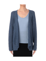 ミックスカラーニットカーディガン/ネイビー系(092)