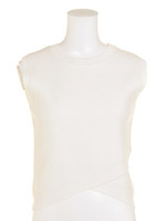 ミラノリブノースリニット/ホワイト