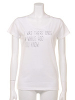 メッセージプリントTシャツ/モクグレー