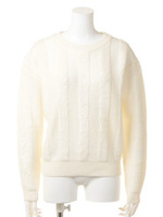 モールストライプニット【Planet blue world】/ブルー